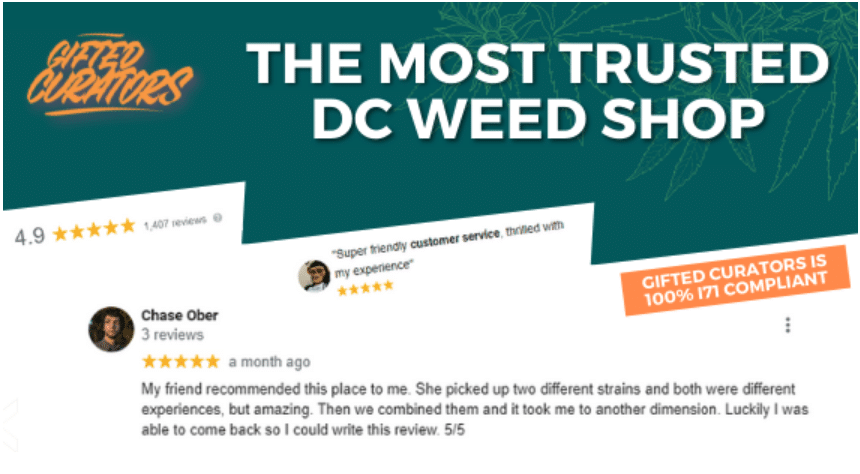 Gifted Curators review most trusted DC Weed shop